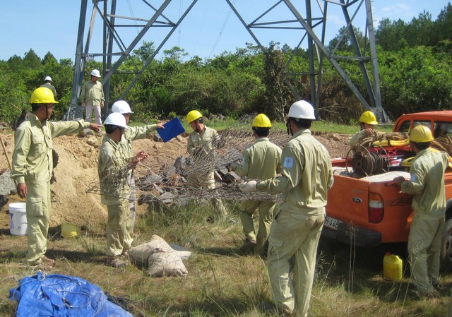 Công ty Truyền tải điện 2 Tổng kiểm tra trước mùa mưa bão